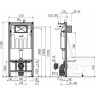 Инсталляция ALCAPLAST AM101/1120-3:1 RU M371-0001 с хром кнопкой AM101/1120-3.1 RU M371-0001