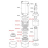 Сливной механизм ALCAPLAST A02 для низкорасположенного бачка